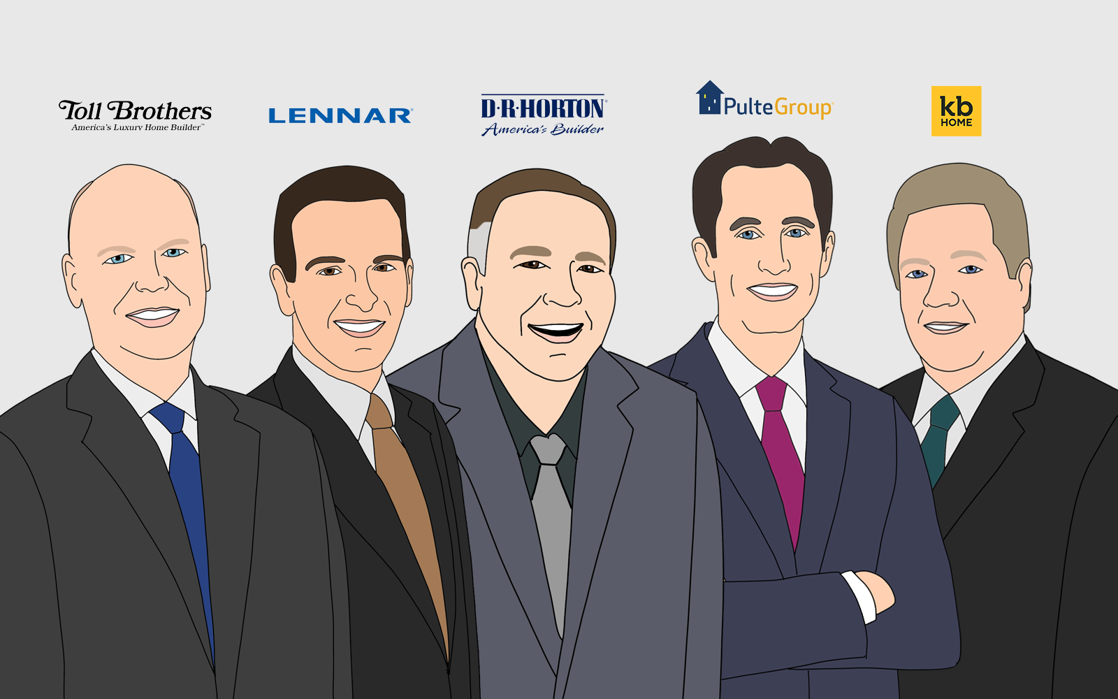 Fortune Smiles on Toll, Lennar, Horton, PulteGroup,  KB Home